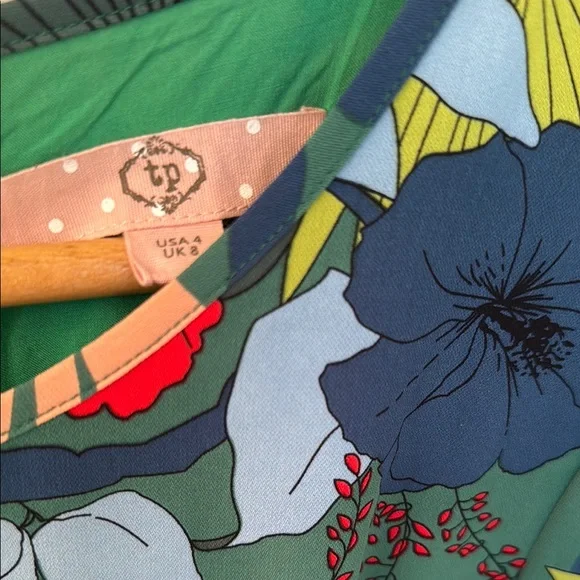 Floral Green Maxi Dress - Picture 3 of 13